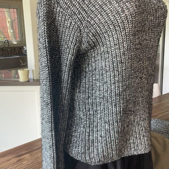 Line Genevieve funnel neck sweater grey Nordstrom soft - Picture 7 of 9